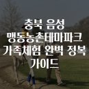 음성파크 | 충북 음성 맹동농촌테마파크 가족체험 완벽 정복 가이드