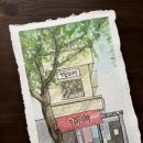 힐링 어반 스케치 이미지