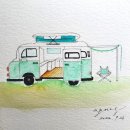 수성펜 수채화 이미지