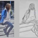 힐링스케치 연필드로잉 이미지