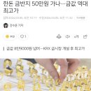 한돈 금반지 50만원 가나…금값 역대 최고가 이미지