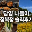 담양 맛집 정복정 전메뉴 솔직후기+장성 황룡강생태공원 나들이 추천