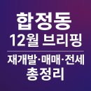 홍대부동산뉴스공인중개사사무소 | 🧱 합정동 신속통합·모아타운 12월 브리핑 — 재개발·전세·매매 흐름 총정리