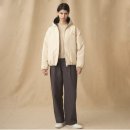 A0530 | 단톤 여성 후드 다운 숏 패딩 아이보리 DT-A0530 TET 후기