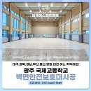 국제체육관 | 실내체육관 벽면안전보호대시공 후기 광주 국제고등학교