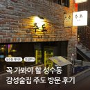 성수동 감성 술집 찾는다면? 뚝섬역 근처 아지트 ‘주도’ 후기