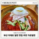 사하구-68 | 다대포 밀면 맛집 추천 만두까지 맛있는 가온밀면 다대포점