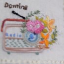 정원 꽃을 수 놓는 프랑스자수 이미지