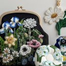 정원 꽃을 수 놓는 프랑스자수 이미지