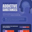 중독성 물질의 심각성과 유병률 이미지