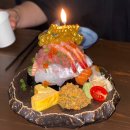 오마리김밥 | 광주 동명동 술집 온우 사시미케이크 생일에 딱! 안주 맛집 추천