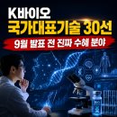 K.B바이오 | K바이오 국가대표기술 30선｜9월 발표 전 확인할 진짜 수혜 분야