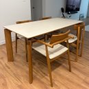 나인브릭 | 신혼 식탁 : 브릭나인 아벨 오크 포세린 식탁 1600 내돈내산 후기