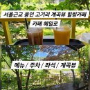 Cafe halo(카페 헤일로) | 용인 고기리 계곡뷰 카페 헤일로 / 서울근교 계곡뷰카페 / 메뉴 주차 후기