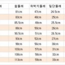 Re:허리둘레 70 엉덩이둘레 97이면 보통 바지 몇입어? 이미지