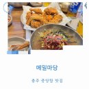 옷마당 | 충주중앙탑맛집 추천 막국수 치킨 조합 메밀마당 찐맛집 후기