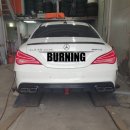 벤츠 CLA 45 AMG 사각듀얼팁 및 라인수정 작업 이미지