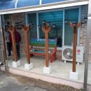 가로등 벤치 이미지