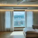 센트럴웰가 | 데코인홈 진주 센트럴웰가 34평 C1, 낮과 밤의 분위기가 다른 커튼 블라인드 시공후기