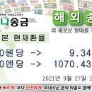 ■■■한국에서 일본으로 송금 현재환율■■■ 2021년 9월 27일 10시 08분현재 이미지