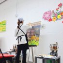 풍경을 그리는 유화 이미지