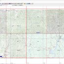 트렉메이커 5만 도엽 만들기, 2만5천 지도 4장 포토샵 합치기 이미지