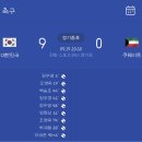 대한민국 축구 국가대표팀 아시안 게임 1차전 경기 결과 이미지