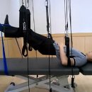 Jungle sports suspension training (Rehabilitation)- supine lumbar setting. Both leg Knee Extension with elastic band 이미지