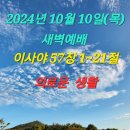 2024년 10월 10일(목) 새벽예배 이사야 57장 1~21절 의로운 생활 이미지