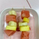 🍡새콤달콤 과일꼬치를 만들었어요~🍍🍉🍌 이미지