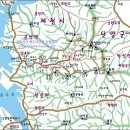 ▶금수산과 그 일대의 등산코스 이미지