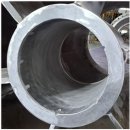 발전소 버티컬펌프 Casing외 손상부위에 금속보수제 벨조나를 이용하여 공사한 내용. 이미지