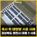 영천2 태양광발전소 | 영천시 축사 위 태양광 시공사례 [태양광 시공 키움]