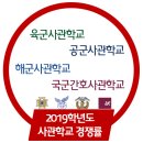 2019학년도 육군 공군 해군 국군간호 사관학교 경쟁률 이미지