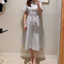올리비아백화점 앞 2개소 | [시에 sie 더 현대 판교] 신상 도아 스트랩 셔츠 드레스 블랙,파우더 블루, 로즈 베이지 피팅 🖤