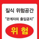 밀폐공간 출입금지 표지판 이미지