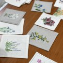 원단에 그리는 꽃그림(천아트) | [서울 중구 한국문화센터] 붓으로 린넨 위에 피워낸야생화! &#39;천아트&#39; 작품에 마음이 설레요!