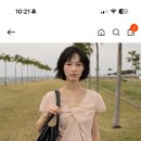 드헤베 Twist Lace Sleeve Blouse(pink) 가격내림 이미지
