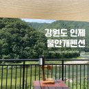 [강원도 인제] 인제 내린천 계곡이 한눈에 보이는 환상적인 뷰 &#39;물안개펜션&#39; 내돈내산 후기