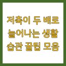 저축이 두 배로 늘어나는 생활 습관 꿀팁 모음