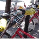 스페인 : 공용 자전거에 사용하는 위생 손잡이 커버 이미지