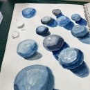 소묘와 수채화 이미지