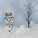 눈사람 이미지