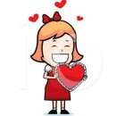 사랑 하트가 있는 이모티콘 이미지