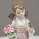 🧚‍♀️🦜🍃💐스페인 앤틱 야드로 #5217 봄 소녀와 꽃과 새 (Spring Girl with Flowers and bird )ㅡ새로 입고~!ㅡ