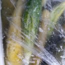 소금오이지와 물 안끓이고 담는 오이지 이미지