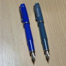 b오M | 만년필 입문 브랜드 추천 : 파이롯트 프레라 로얄블루 F닙&amp;그레이 M닙 내돈내산 비교 후기