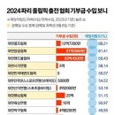 파리올림픽 출전 종목 협회별 기부금 순위 이미지