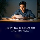 소상공인 10억 대출 업종별 정부지원금은 어떻게 받나요? 신청 자격과 완벽분석 최신정보 (2025년 최신)