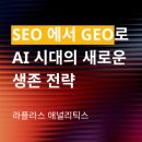 AI 검색 시대의 새로운 생존 전략: SEO에서 GEO로